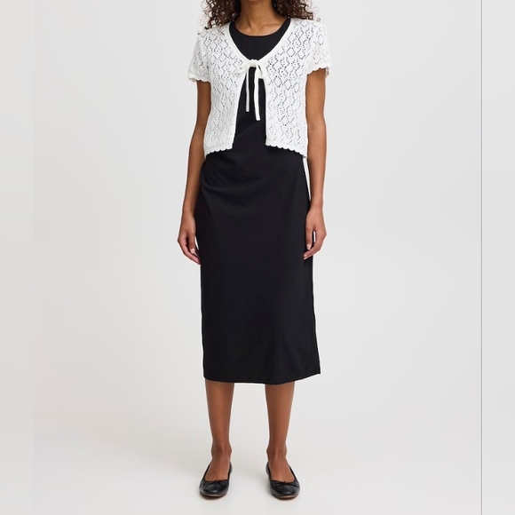 ICHI Ihdotties Crochet Cardigan White L - Picture 5 of 15